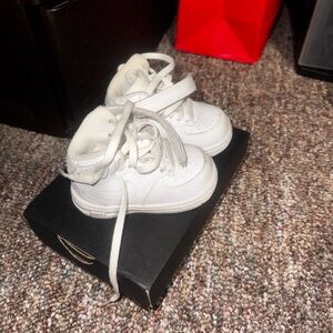 Baby Nike Jordan 1 High top All White 4c
